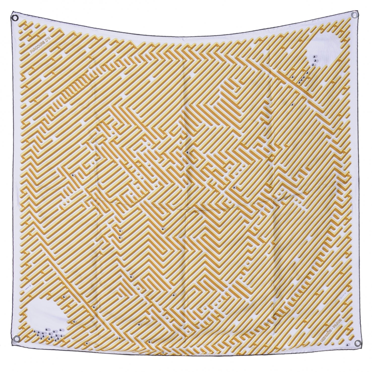 Hermes Silk Parcours D H Scarf 90 2 of 6