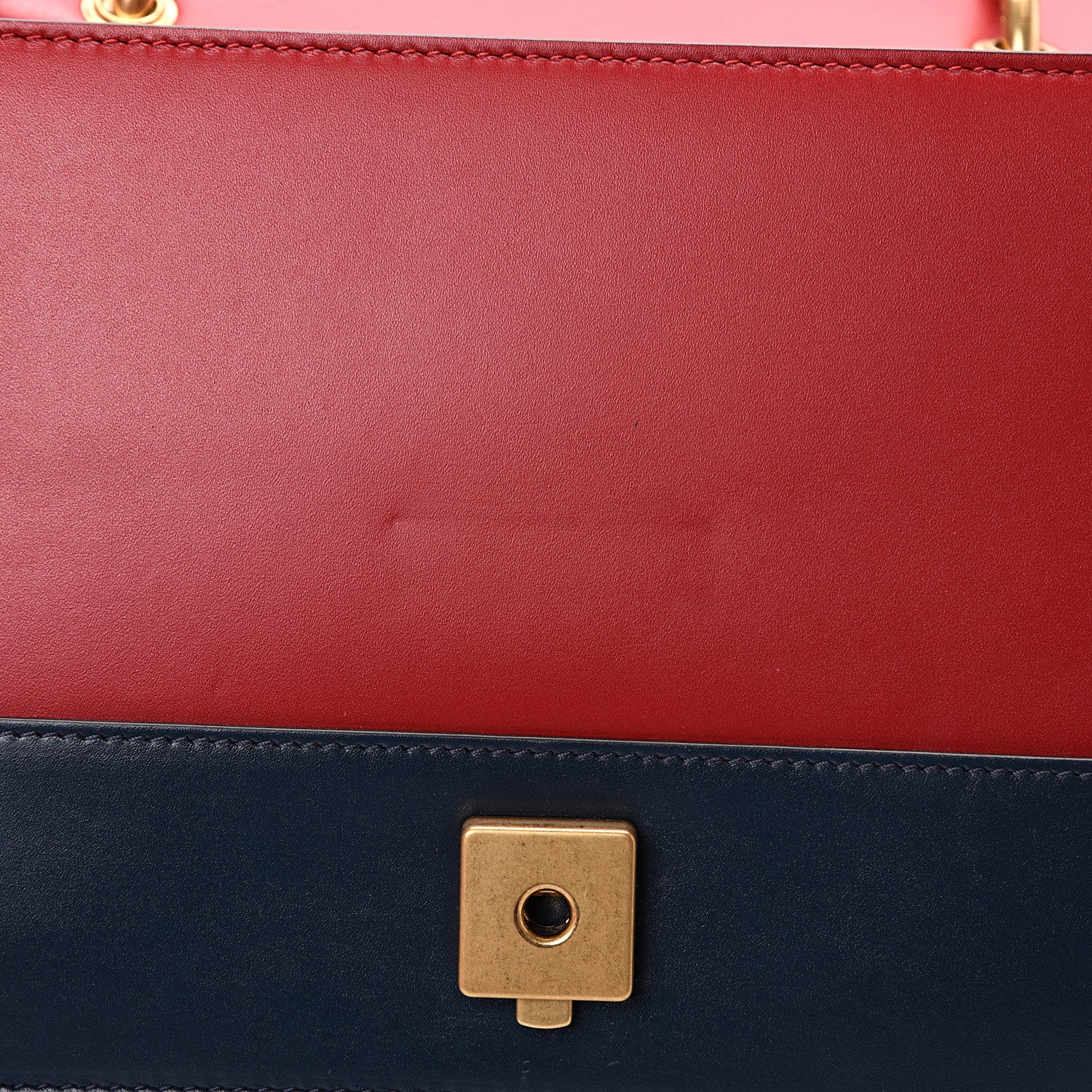 Gucci Calfskin Sylvie Web Queen Margaret Shoulder Bag Blue Agata Hibiscus Red Mystic White 11 of 11