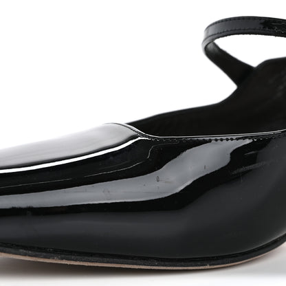 Christian Dior Patent Square Mary-Jane Pumps 40 Black 11 of 13