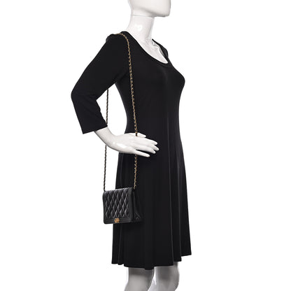 Chanel Caviar Quilted Boy Wallet On Chain WOC Black 2 of 14