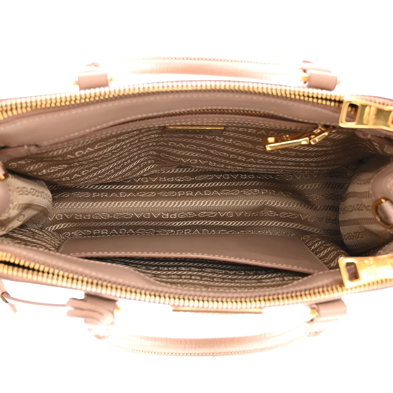 Prada Saffiano Mini Galleria Double Zip Tote Cammeo 6 of 16