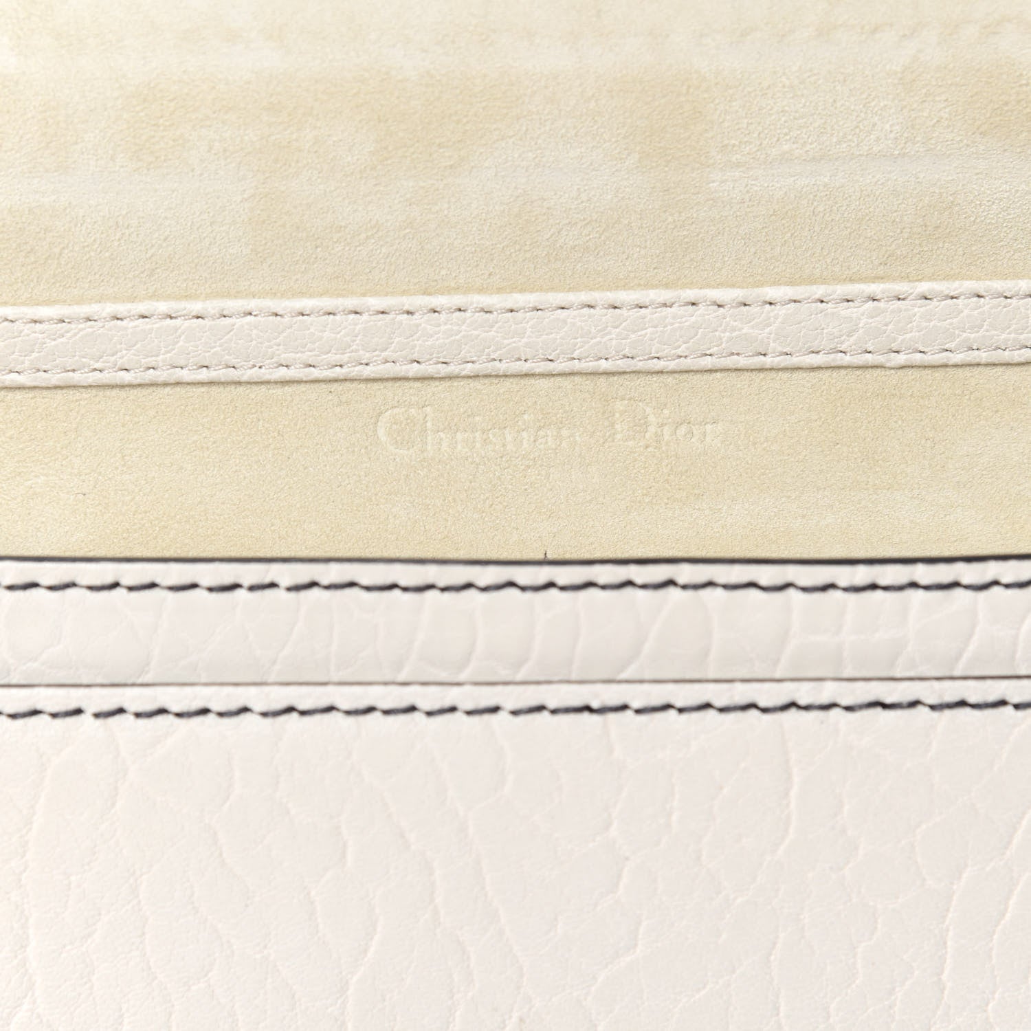 Christian Dior Canyon Grained Lambskin Mini J'Adior Chain Flap Bag White 9 of 12