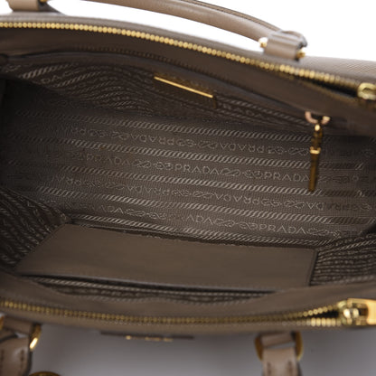 Prada Saffiano Small Galleria Double Zip Tote Sabbia 4 of 10