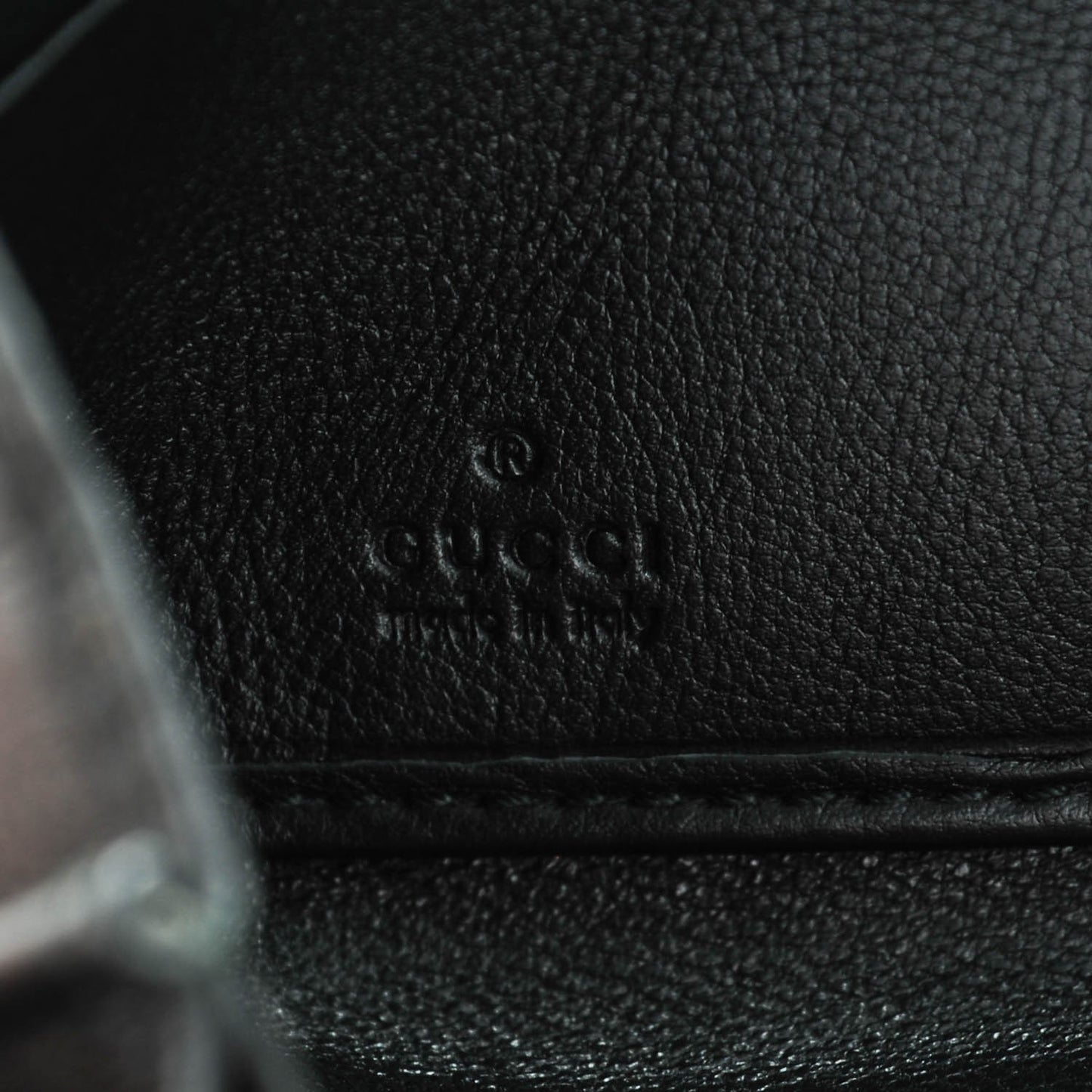 Guccissima Large Twins Zip Around Wallet Black