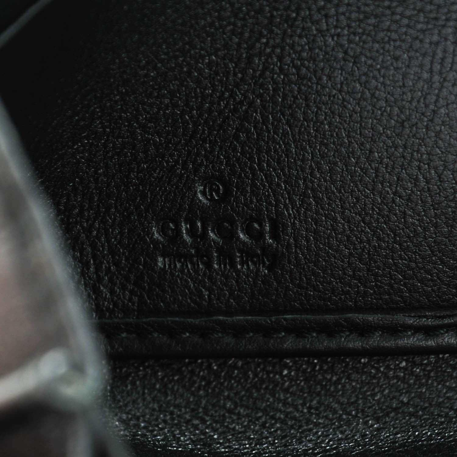 Gucci Guccissima Large Twins Zip Around Wallet Black 6 of 10