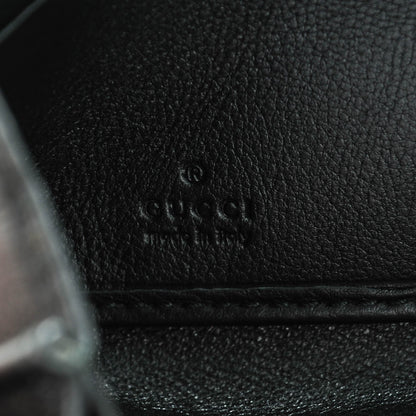 Gucci Guccissima Large Twins Zip Around Wallet Black 6 of 10