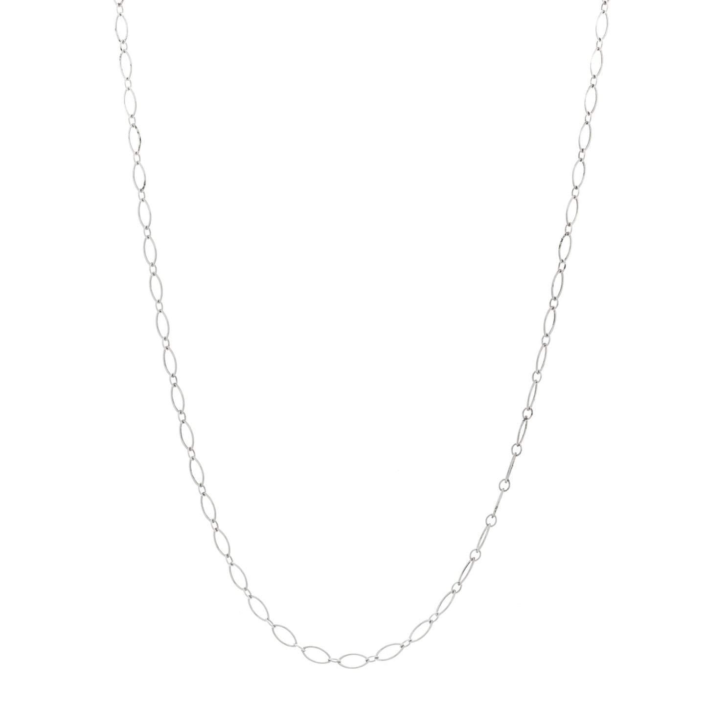 Sterling Silver Oval Link Chain Necklace