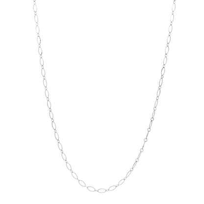 Tiffany Sterling Silver Oval Link Chain Necklace 1 of 4