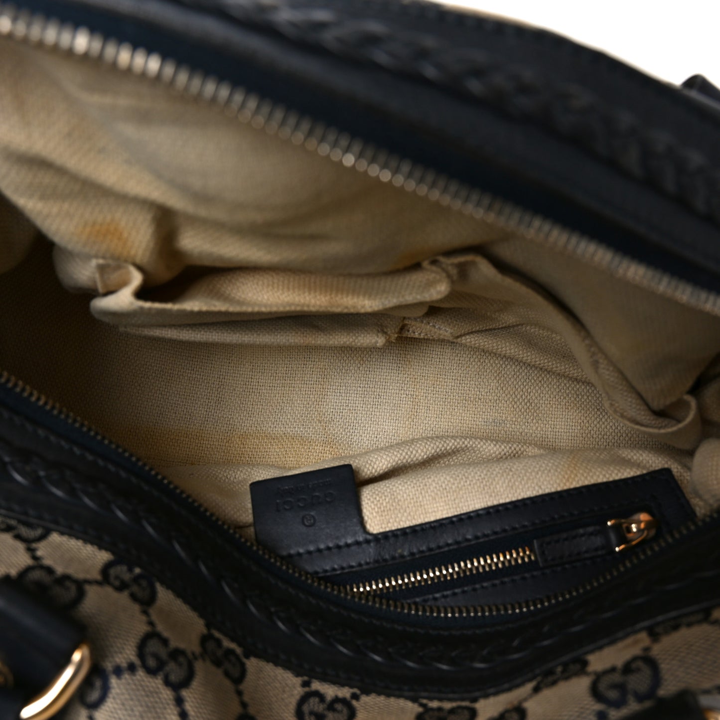 Monogram Brick Lane Small Boston Navy