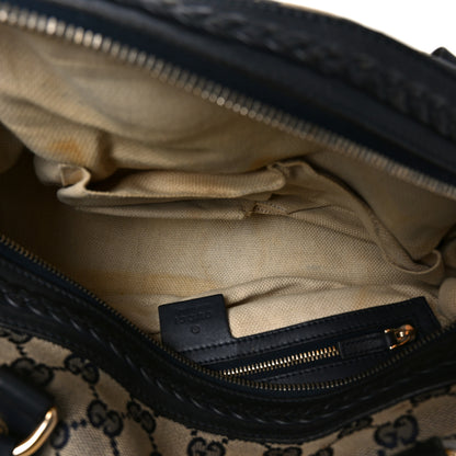 Gucci Monogram Brick Lane Small Boston Navy 5 of 11