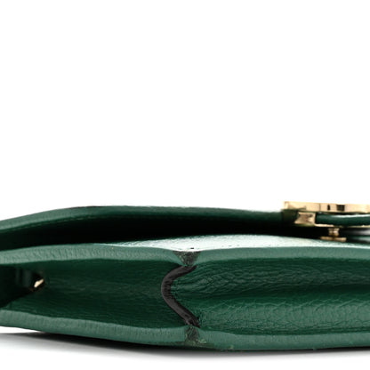 Gucci Dollar Calfskin Interlocking G Chain Wallet Emerald 9 of 17