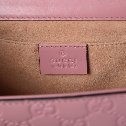 Gucci Guccissima Small Padlock Shoulder Bag Rose Baby Candy 7 of 9