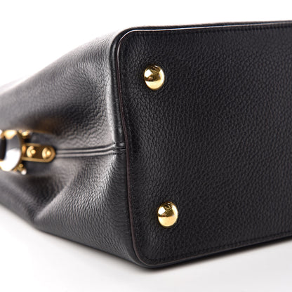 Louis Vuitton Taurillon Capucines MM Black 5 of 9