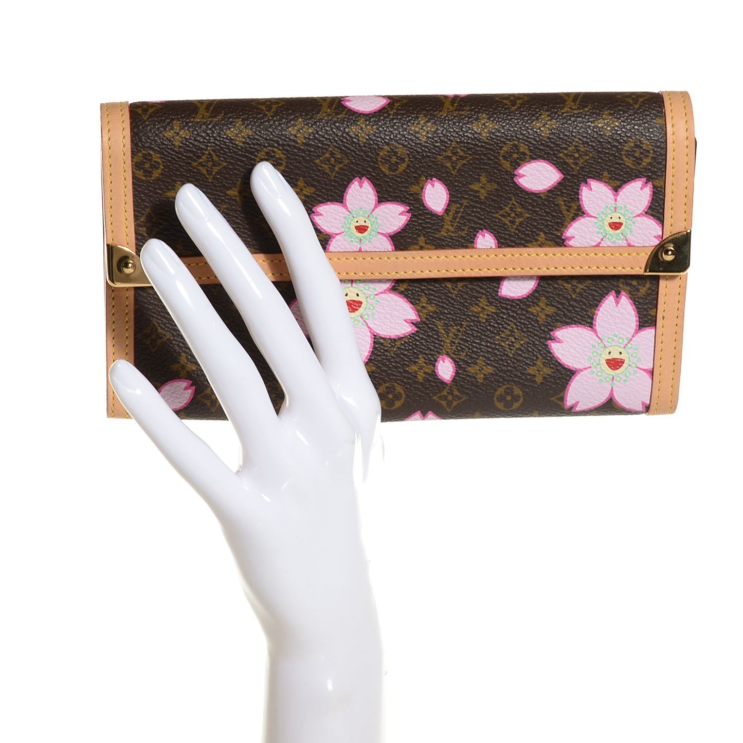 Monogram Cherry Blossom Porte Tresor International Wallet Brown