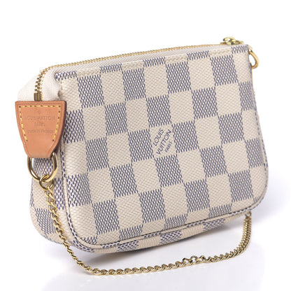 Louis Vuitton Damier Azur Mini Pochette Accessories 3 of 8