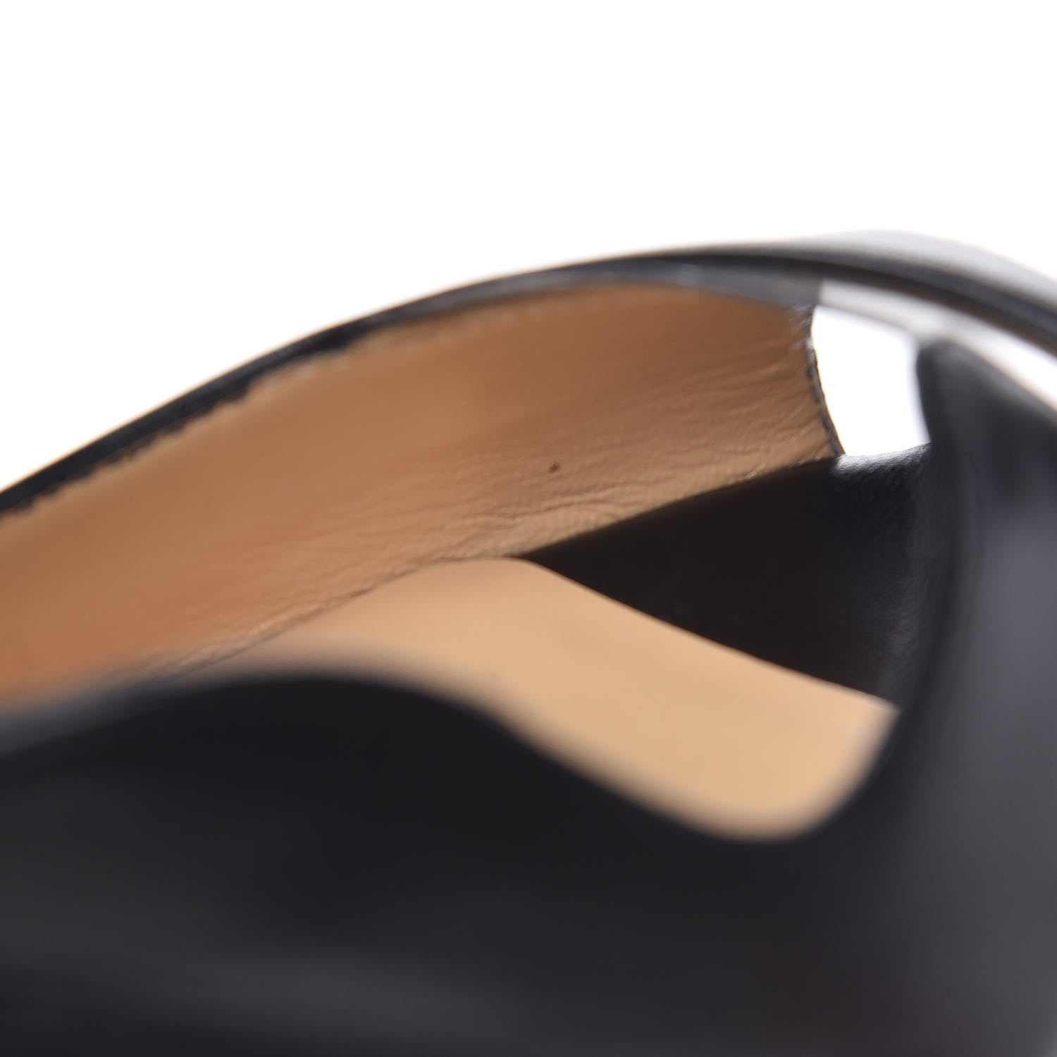 Christian Louboutin Kid PVC Deepik 120 Peep Toe Pumps 35.5 Black 14 of 16
