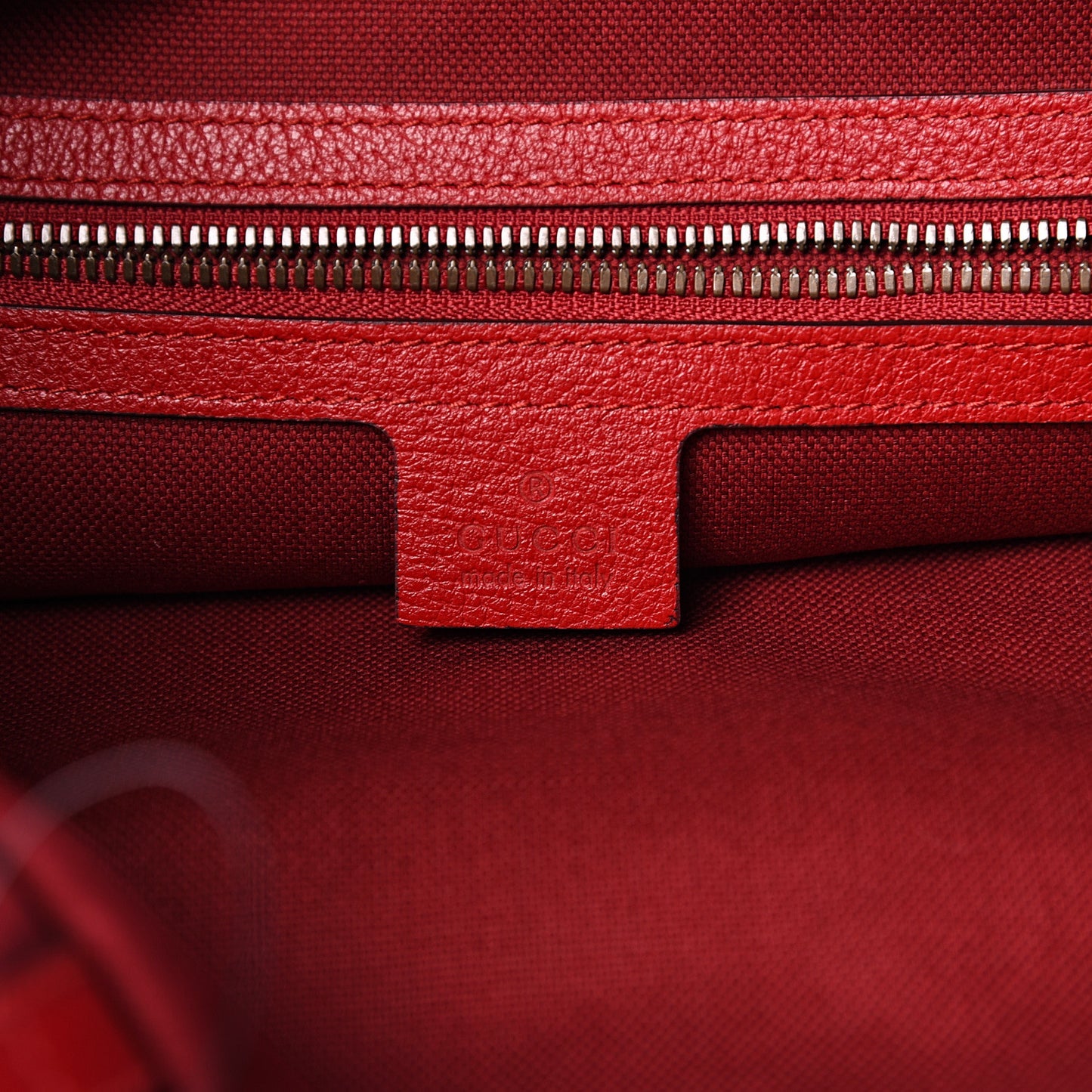 Canvas Logo Sylvie Stripe Drawstring Backpack Red