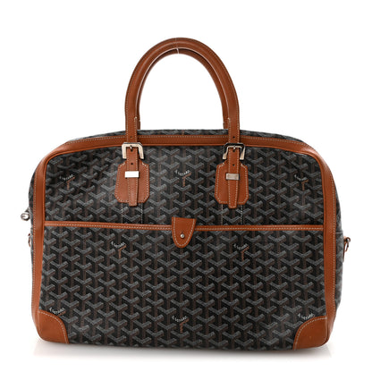 Goyard Goyardine Ambassade MM Briefcase Black Gold 1 of 9