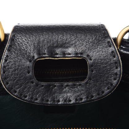 Prada Vitello Daino Turnlock Shoulder Bag Black 10 of 15