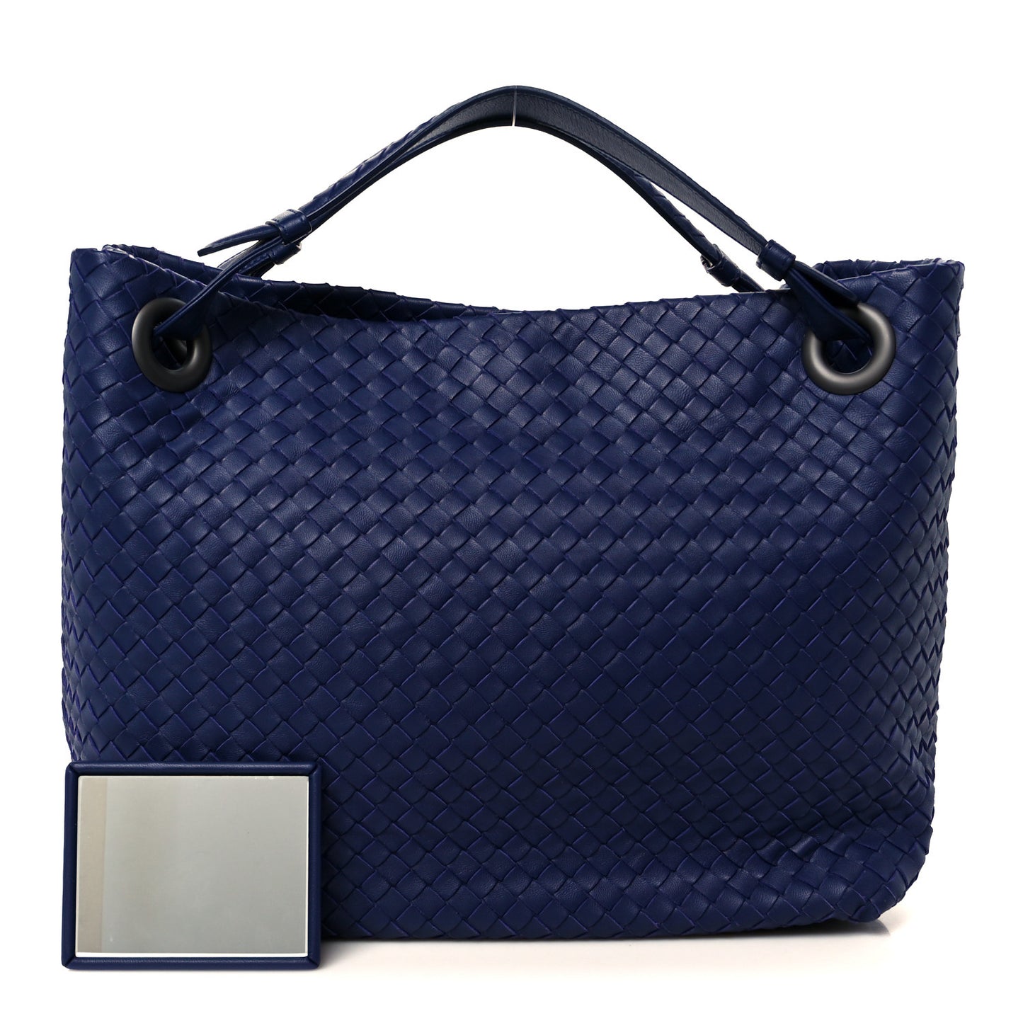 Nappa Intrecciato Medium Garda Bag Pacific