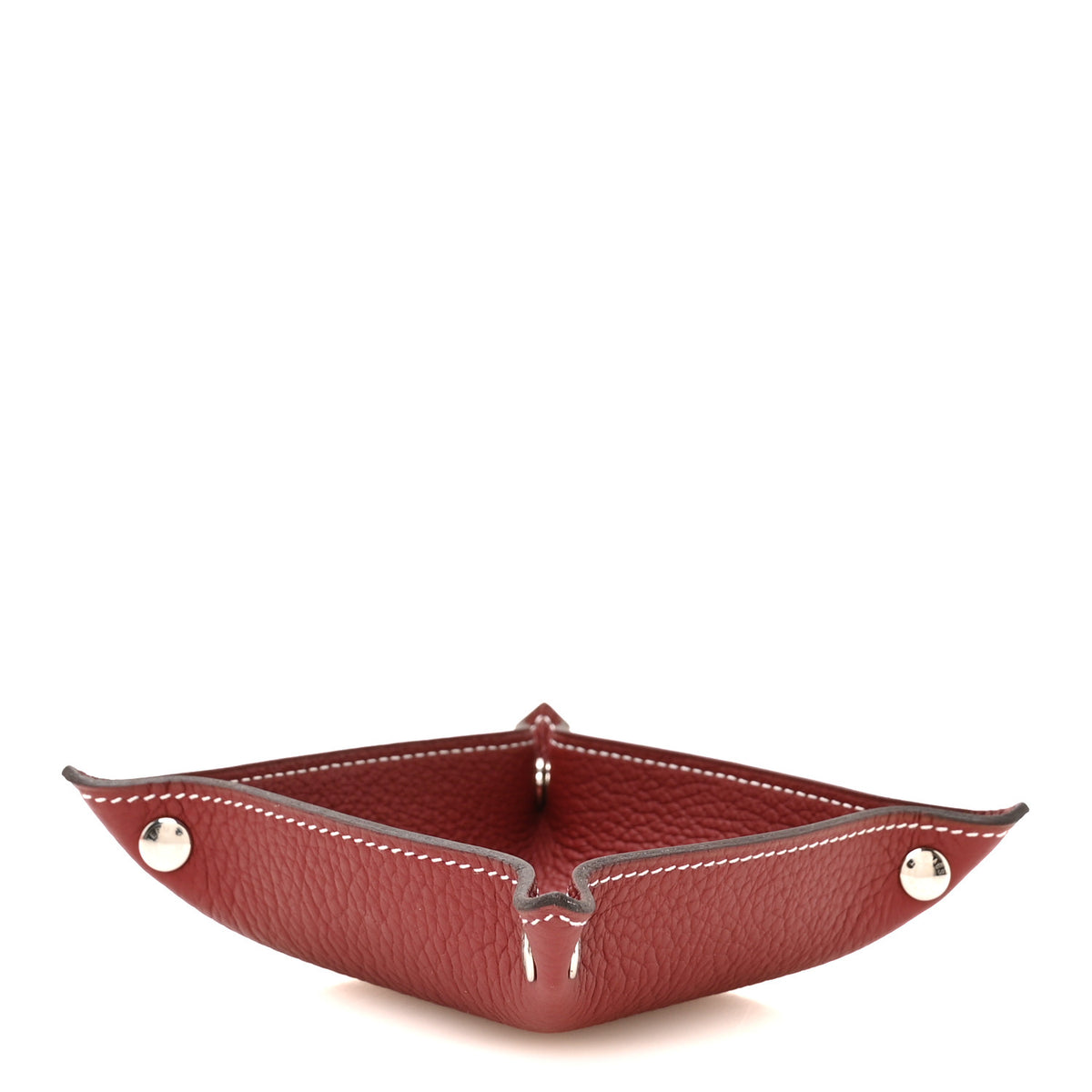 Taurillon Clemence Mini Mises et Relances Change Tray Rouge H