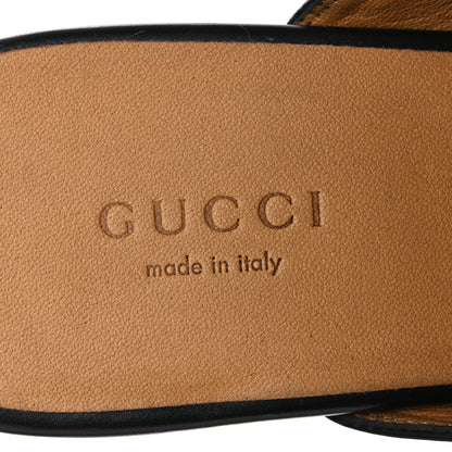 Gucci Calfskin Womens Princetown Slippers 37 Black 9 of 13