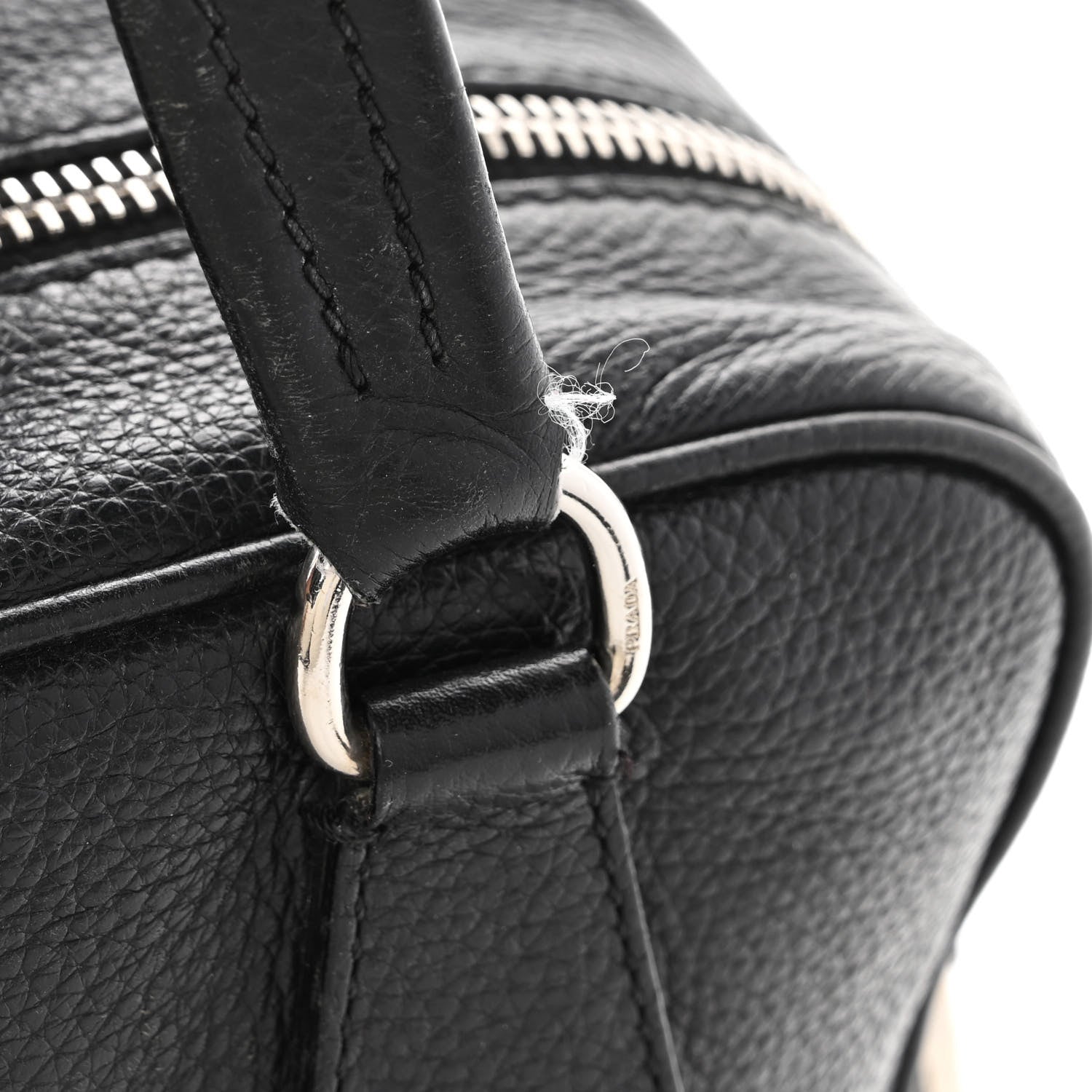 Prada Vitello Daino Bowler Black 14 of 15