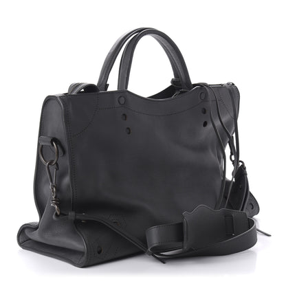 Balenciaga Veau Soyeux Perforated Blackout Hardware City Gris Fossile 4 of 11