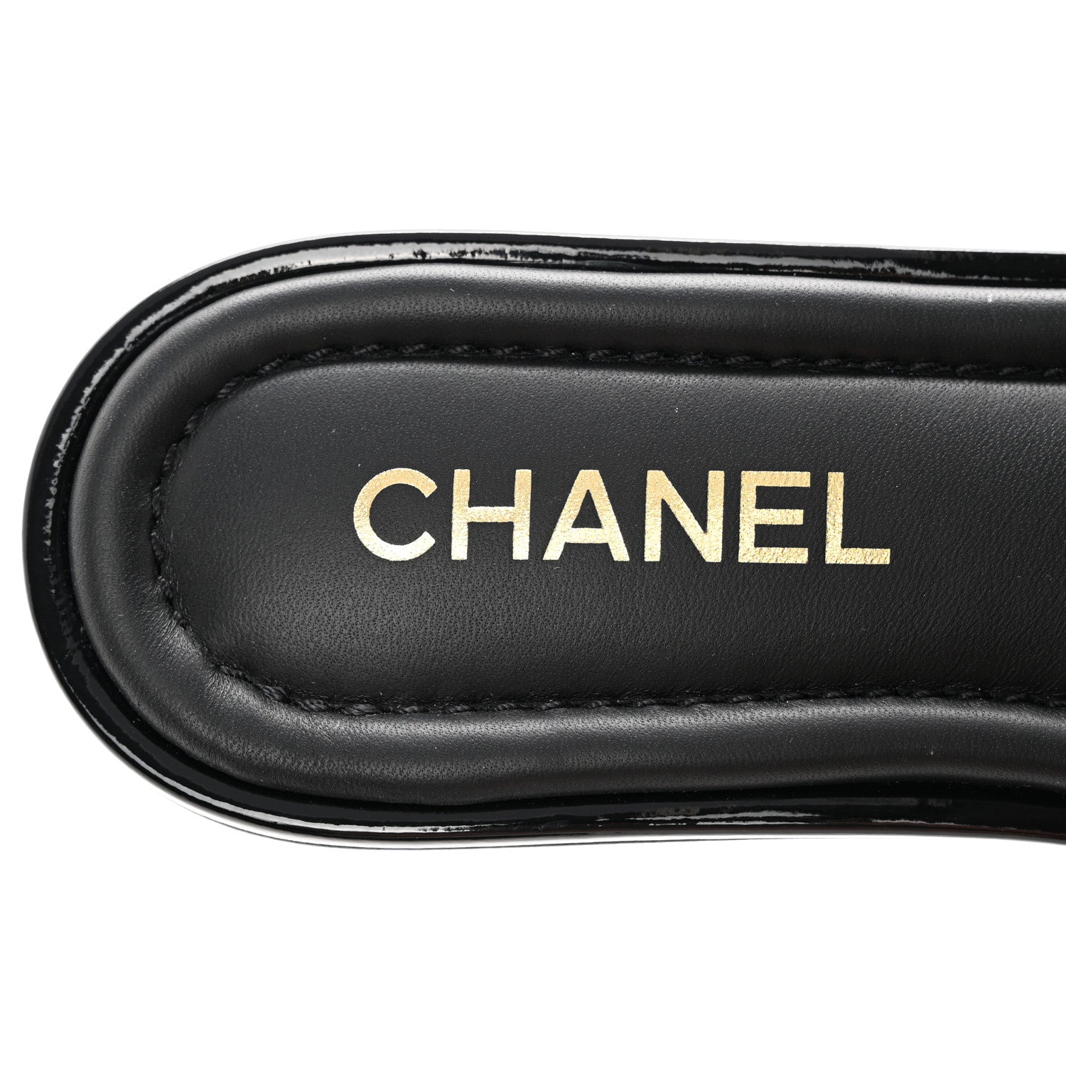 Chanel Patent Calfskin CC Mules 39.5 Black 7 of 8