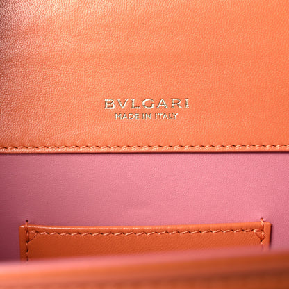 Bulgari Calfskin Serpenti Forever Maxi Chain Crossbody Bag Orange 7 of 11