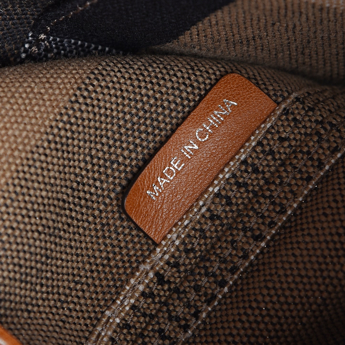 Canvas Mega Check Medium Ashby Hobo Saddle Brown