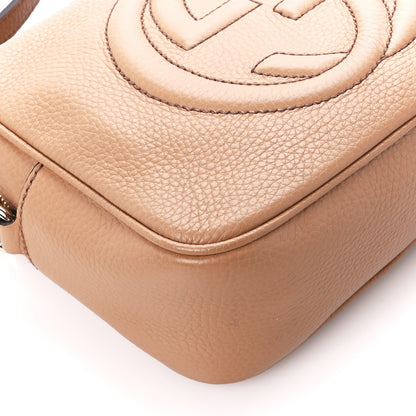 Gucci Pebbled Calfskin Small Soho Disco Bag Camelia 10 of 11