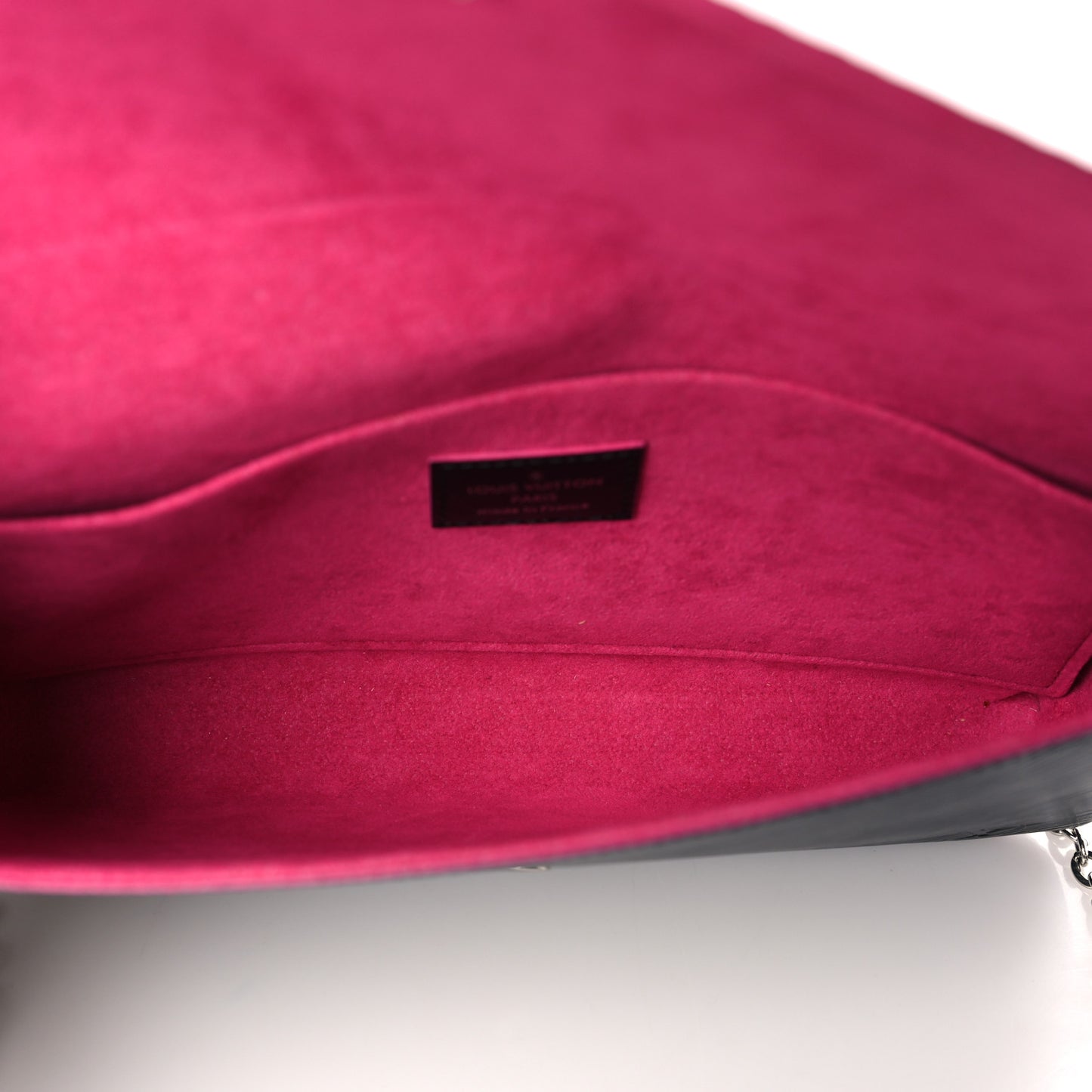 Epi Pochette Felicie Black Hot Pink