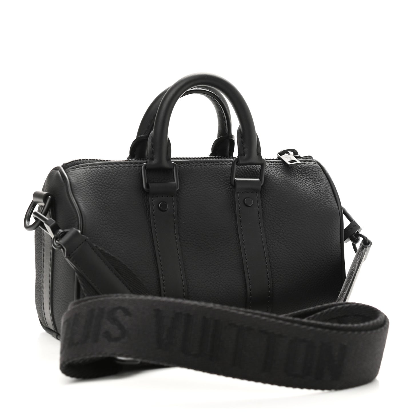 Grained Calfskin Aerogram Keepall XS Black