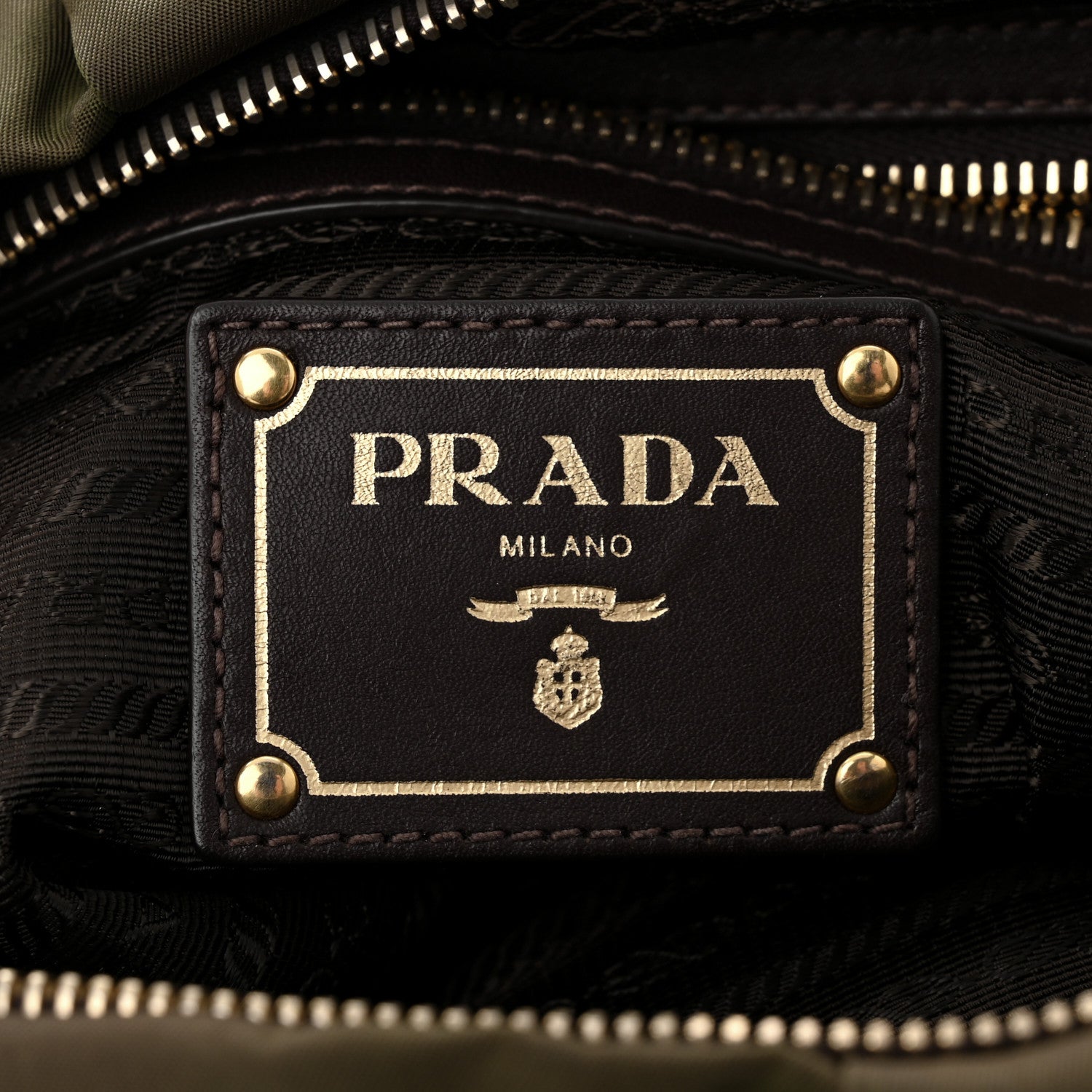 Prada Tessuto Nylon Vitello Daino Hobo Bruciato 6 of 11