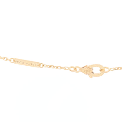 Van Cleef & Arpels 18K Rose Gold Gray Mother of Pearl Vintage Alhambra Pendant Necklace 5 of 6