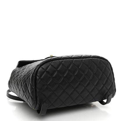 Chanel Calfskin Quilted Large Urban Spirit Backpack Black 4 of 12