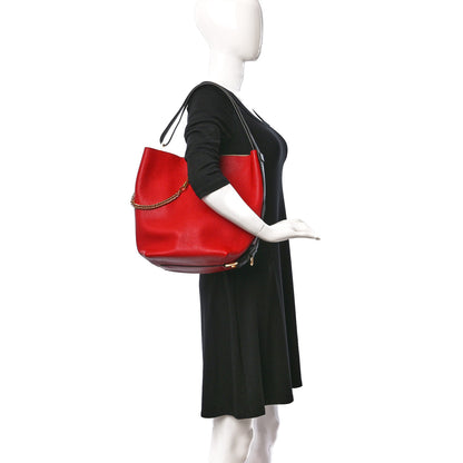 Givenchy Grained Calfskin GV Bucket Bag Bright Red 2 of 7