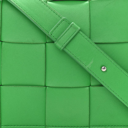 Bottega Veneta Lambskin Maxi Intrecciato Cassette Crossbody Bag Grass 8 of 12