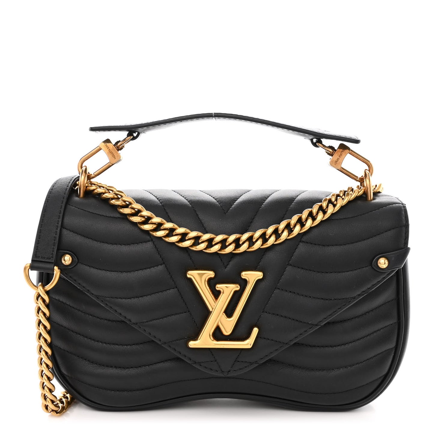 Calfskin New Wave Chain MM Black