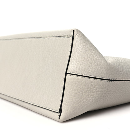 Valentino Garavani Grained Calfskin Rockstud Shoulder Tote Opal Grey 9 of 9