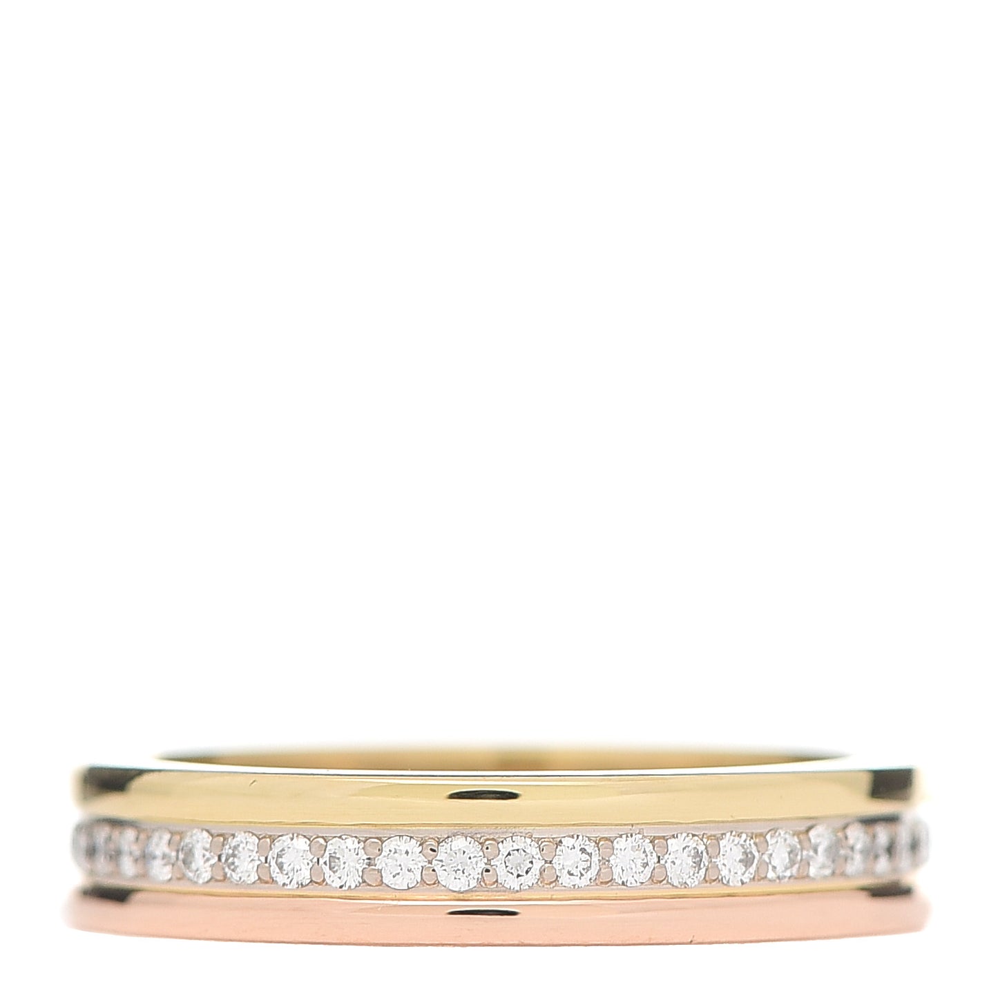 18K White Yellow Pink Gold Diamond 3.5mm Vendome Louis Cartier Wedding Band Ring 46 3.75
