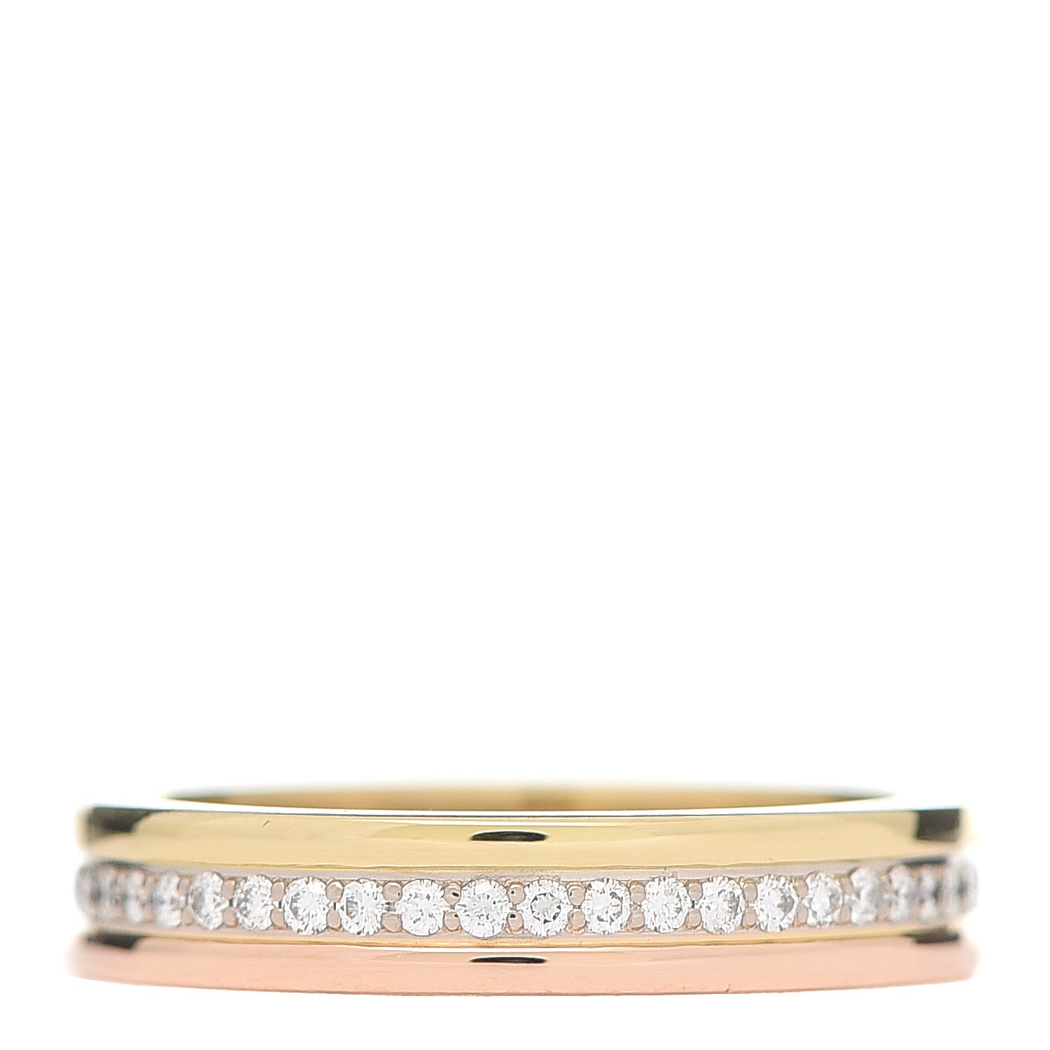 Cartier 18K White Yellow Pink Gold Diamond 3.5mm Vendome Louis Cartier Wedding Band Ring 46 3.75 3 of 4