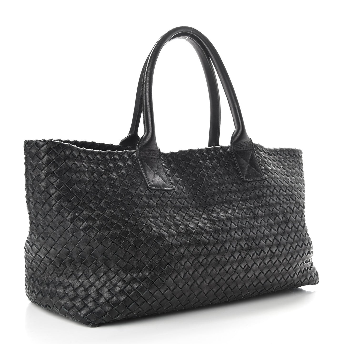 Nappa Intrecciato Medium Cabat Black