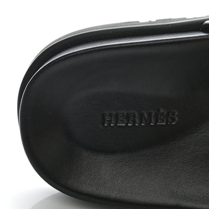 Hermes Calfskin Mens Ankara Sandals 42 Black 6 of 8