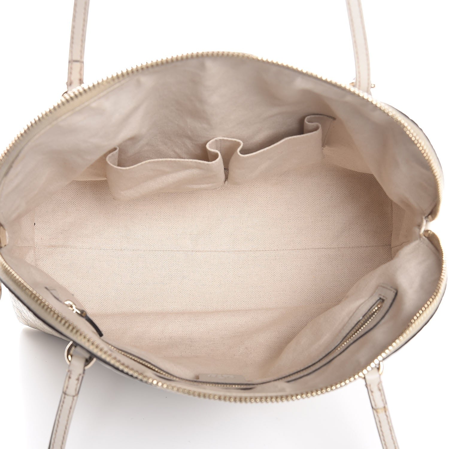 Gucci Guccissima Medium Bree Shoulder Bag Off White 5 of 7