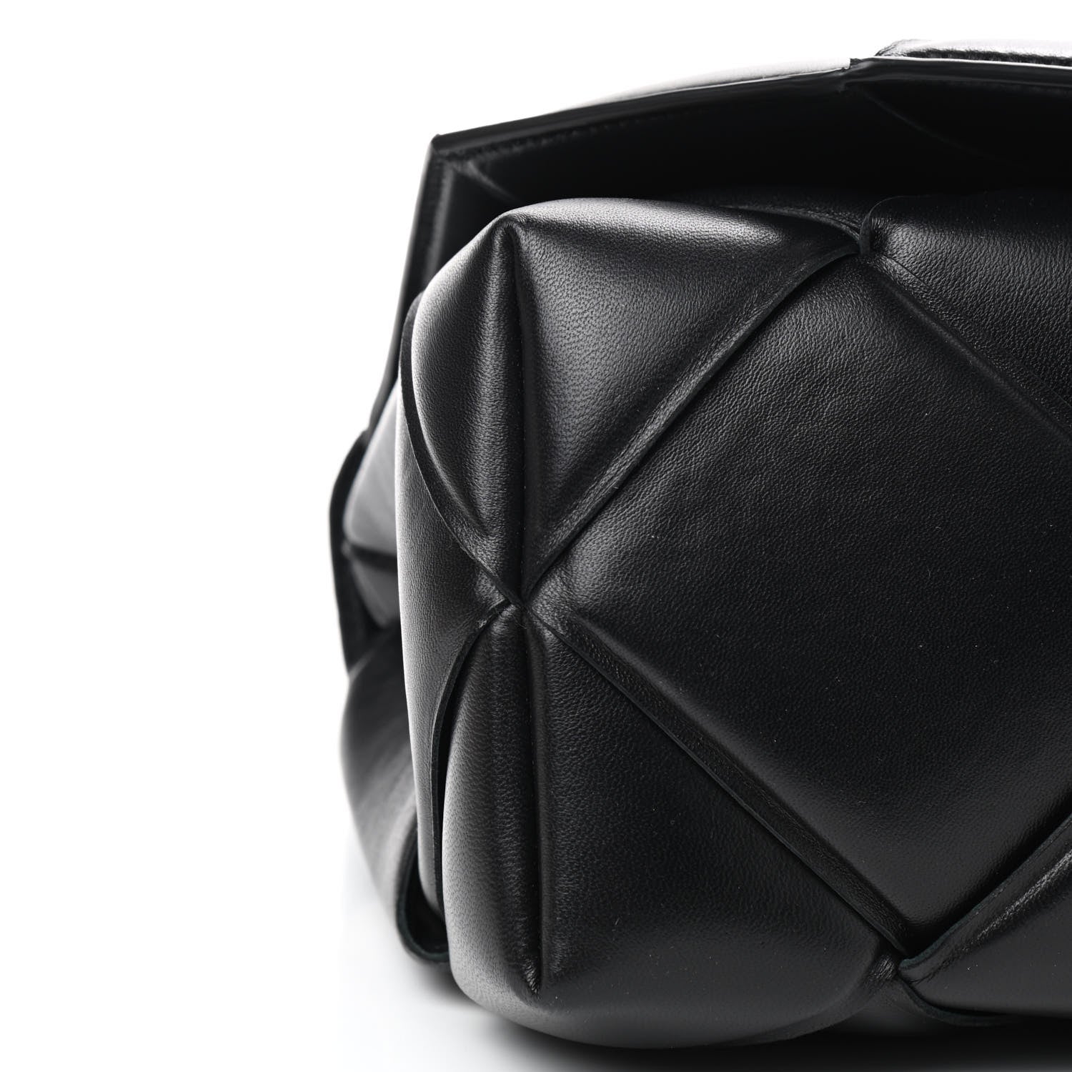 Bottega Veneta Nappa Intreccio Padded Top Handle Shoulder Bag Black 7 of 8