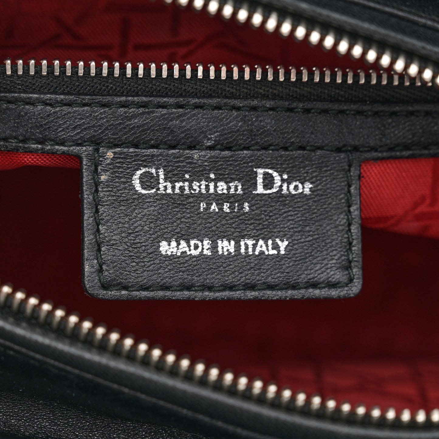 Lambskin Cannage Medium Lady Dior Black