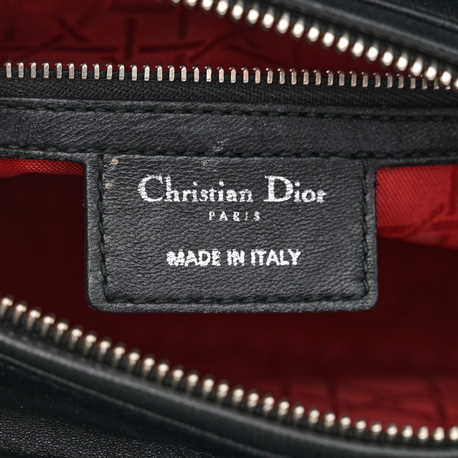 Christian Dior Lambskin Cannage Medium Lady Dior Black 6 of 14