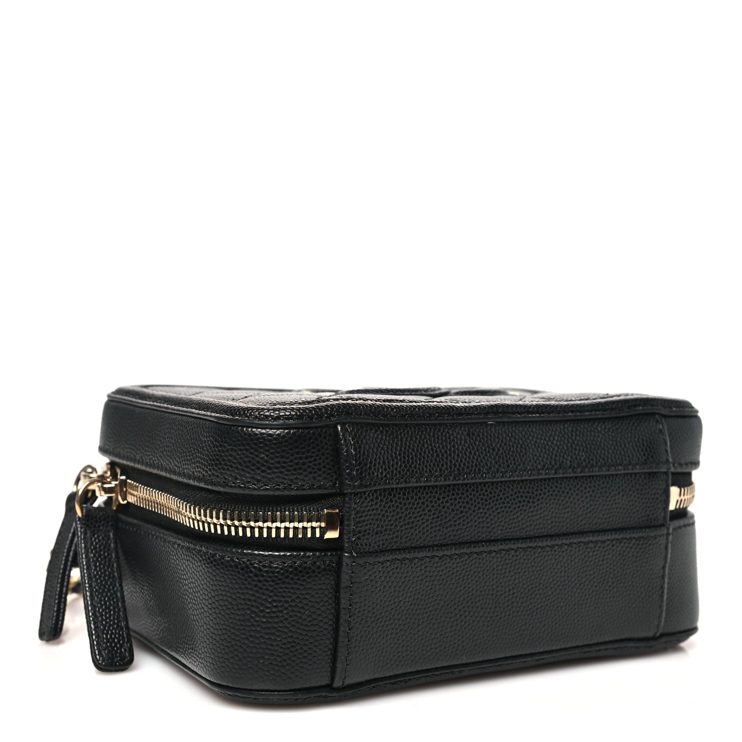 Chanel Caviar Quilted Small CC Filigree Vanity Case Black 4 of 12